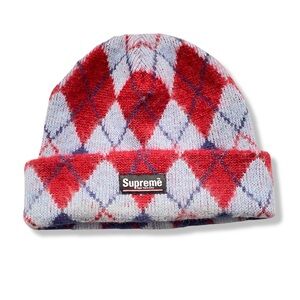 Supreme Argyle Mohair Beanie